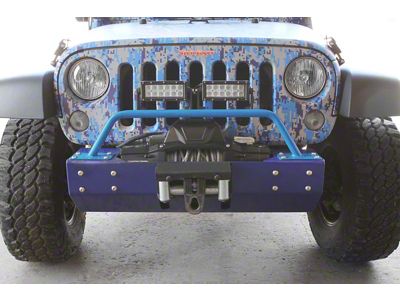 Steinjager Bumper Mounted Light Bar; Playboy Blue (07-18 Jeep Wrangler JK)
