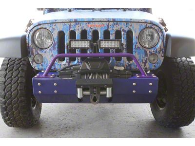 Steinjager Bumper Mounted Light Bar; Sinbad Purple (07-18 Jeep Wrangler JK)