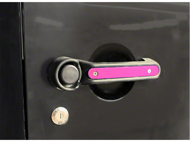 Steinjager Door Handle Accent Kit; Hot Pink (07-18 Jeep Wrangler JK)