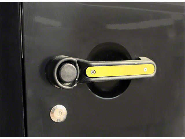 Steinjager Door Handle Accent Kit; Neon Yellow (07-18 Jeep Wrangler JK)