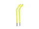Steinjager Door Hinge Mirror Legs; Neon Yellow (07-18 Jeep Wrangler JK)
