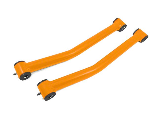 Steinjager Fixed Length Front Lower Control Arms for 0 to 2.50-Inch Lift; Fluorescent Orange (07-18 Jeep Wrangler JK)