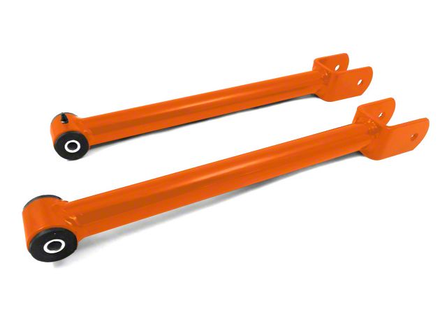 Steinjager Fixed Length Front Upper Control Arms for 0 to 2.50-Inch Lift; Fluorescent Orange (07-18 Jeep Wrangler JK)