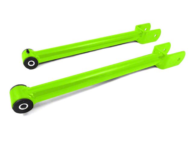 Steinjager Fixed Length Front Upper Control Arms for 0 to 2.50-Inch Lift; Neon Green (07-18 Jeep Wrangler JK)