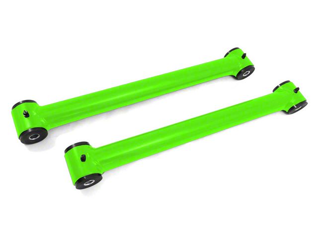 Steinjager Fixed Length Rear Lower Control Arms for 0 to 2.50-Inch Lift; Neon Green (07-18 Jeep Wrangler JK)
