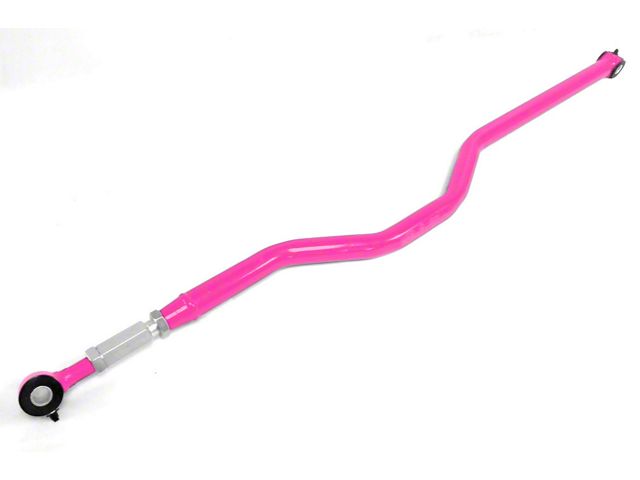 Steinjager Poly/Poly Chrome Moly Rear Panhard Bar; Right Hand Drive; Hot Pink (07-18 Jeep Wrangler JK)