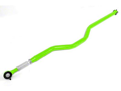 Steinjager Poly/Poly Chrome Moly Rear Panhard Bar; Right Hand Drive; Neon Green (07-18 Jeep Wrangler JK)