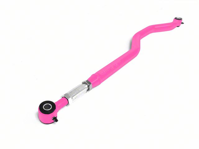 Steinjager Poly/Poly Chrome Moly Track Bar for 0 to 6-Inch Lift; Hot Pink (07-18 Jeep Wrangler JK)