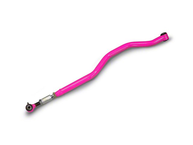 Steinjager Poly/Poly Chrome Moly Track Bar for 0 to 6-Inch Lift; Right Hand Drive; Hot Pink (07-18 Jeep Wrangler JK)