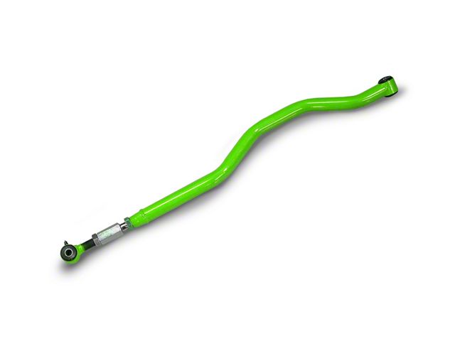 Steinjager Poly/Poly Chrome Moly Track Bar for 0 to 6-Inch Lift; Right Hand Drive; Neon Green (07-18 Jeep Wrangler JK)