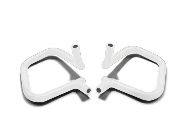 Steinjager Rigid Wire Form Front Grab Handles; Cloud White (07-18 Jeep Wrangler JK)