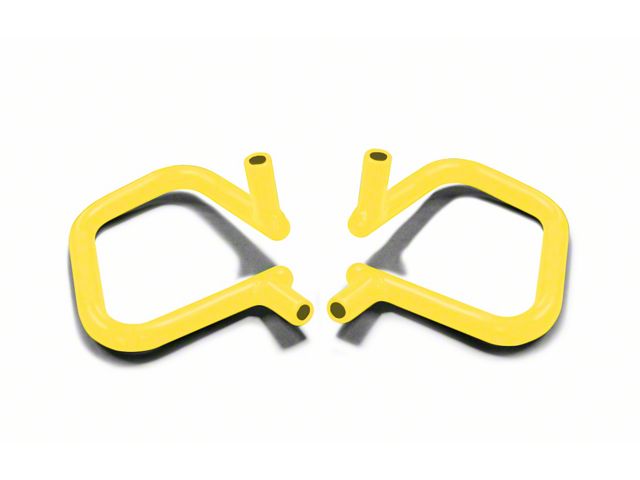 Steinjager Rigid Wire Form Front Grab Handles; Neon Yellow (07-18 Jeep Wrangler JK)