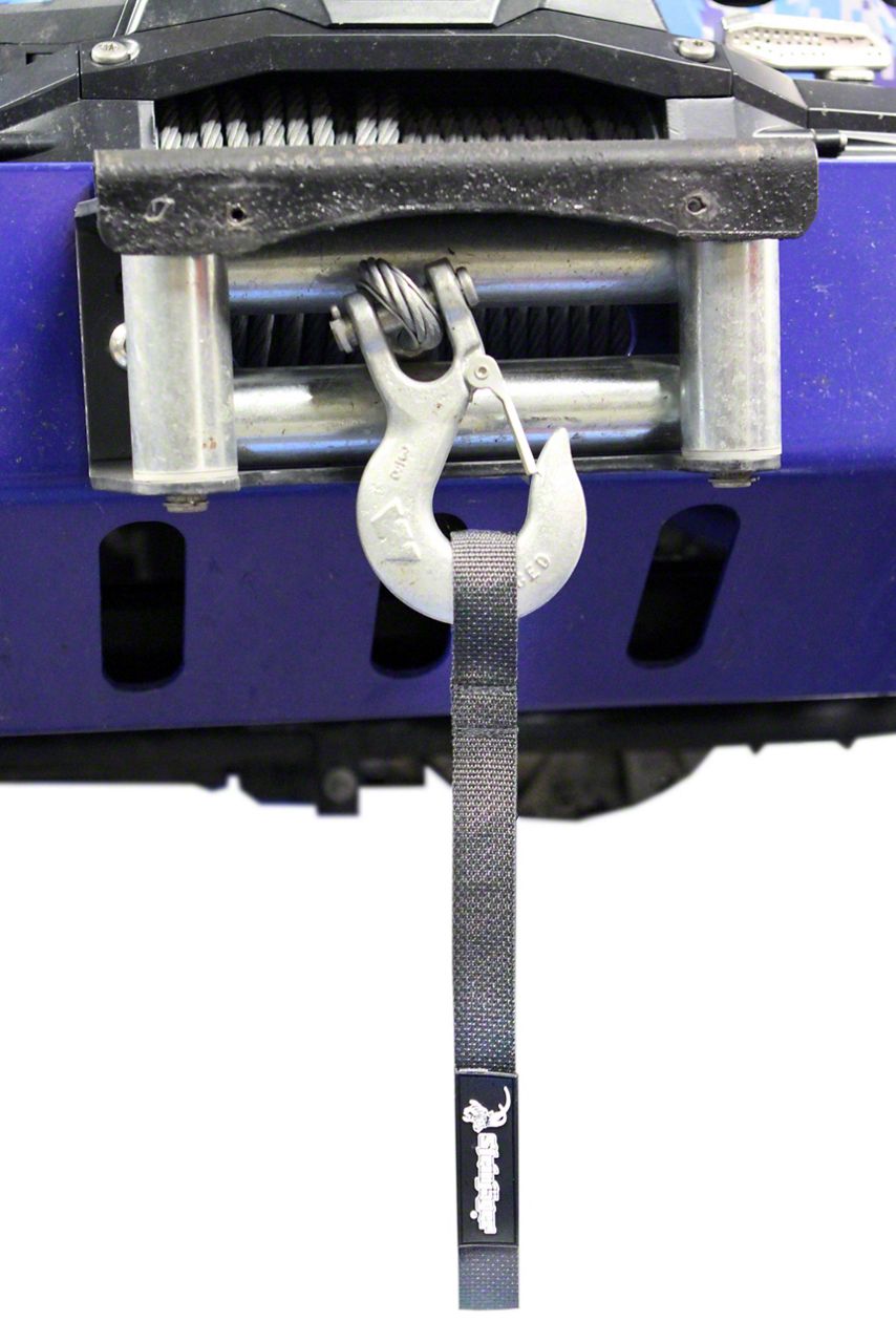 Steinjager Winch Hook Strap; Gray (07-18 Jeep Wrangler JK)