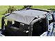 Steinjager Teddy Top Solar Screen Cover; Black (10-18 Jeep Wrangler JK 2-Door)