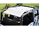 Steinjager Teddy Top Solar Screen Cover; White (10-18 Jeep Wrangler JK 2-Door)