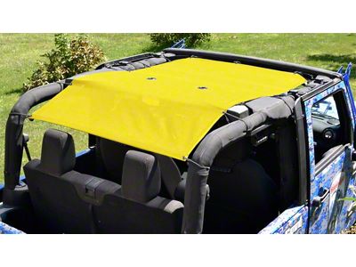 Steinjager Teddy Top Solar Screen Cover; Yellow (10-18 Jeep Wrangler JK 2-Door)