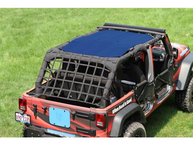 Steinjager Teddy Top Solar Screen Cover; Blue (10-18 Jeep Wrangler JK 4-Door)