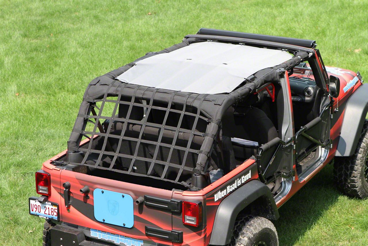 Steinjager Jeep Wrangler Teddy Top Solar Screen Cover White