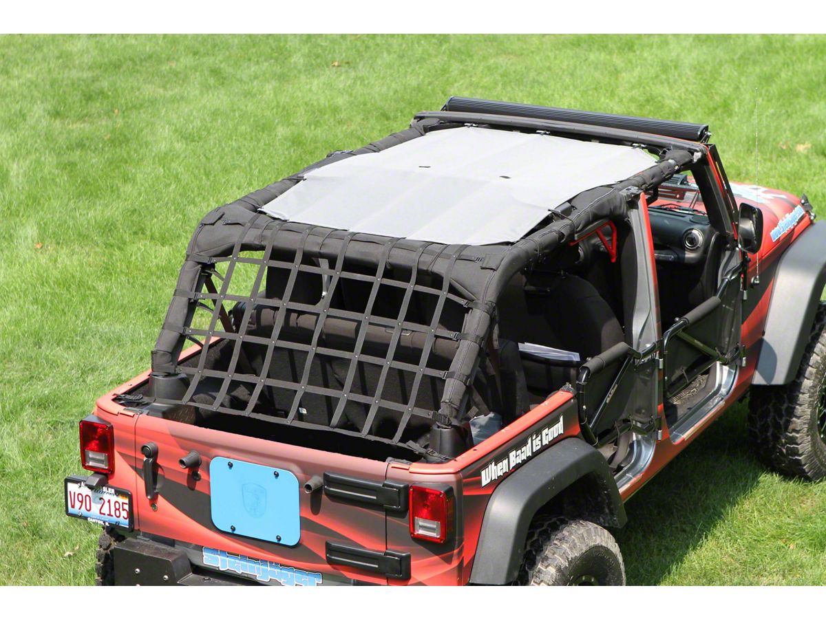 Steinjager Jeep Wrangler Teddy Top Solar Screen Cover White