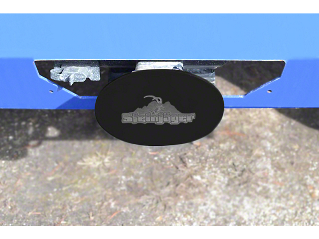 Steinjager Hitch Cover; Black (Universal; Some Adaptation May Be Required)