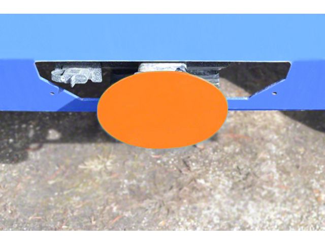 Steinjager Hitch Cover; Fluorescent Orange (Universal; Some Adaptation May Be Required)