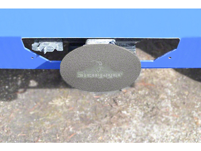 Steinjager Hitch Cover; Gray Hammertone (Universal; Some Adaptation May Be Required)