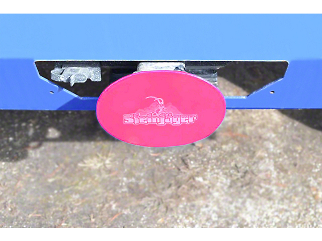 Steinjager Hitch Cover; Hot Pink (Universal; Some Adaptation May Be Required)