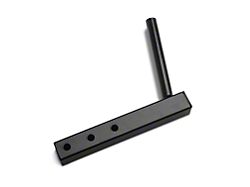 Steinjager Hitch Mounted Single Flag Holder; Black (Universal; Some Adaptation May Be Required)