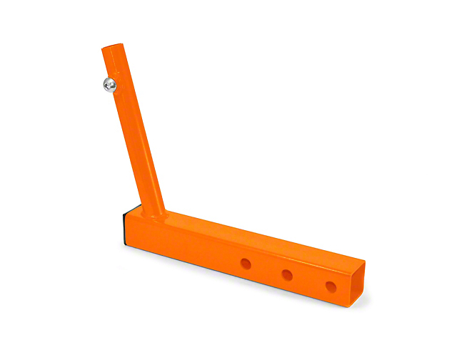 Steinjager Hitch Mounted Single Flag Holder; Fluorescent Orange (Universal; Some Adaptation May Be Required)