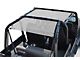 Steinjager Teddy Top Rear Seat Solar Screen Cover; White (87-95 Jeep Wrangler YJ)