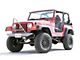 Steinjager Adjustable DOM Track Bar for 3 to 6-Inch Lift; Hot Pink (97-06 Jeep Wrangler TJ)
