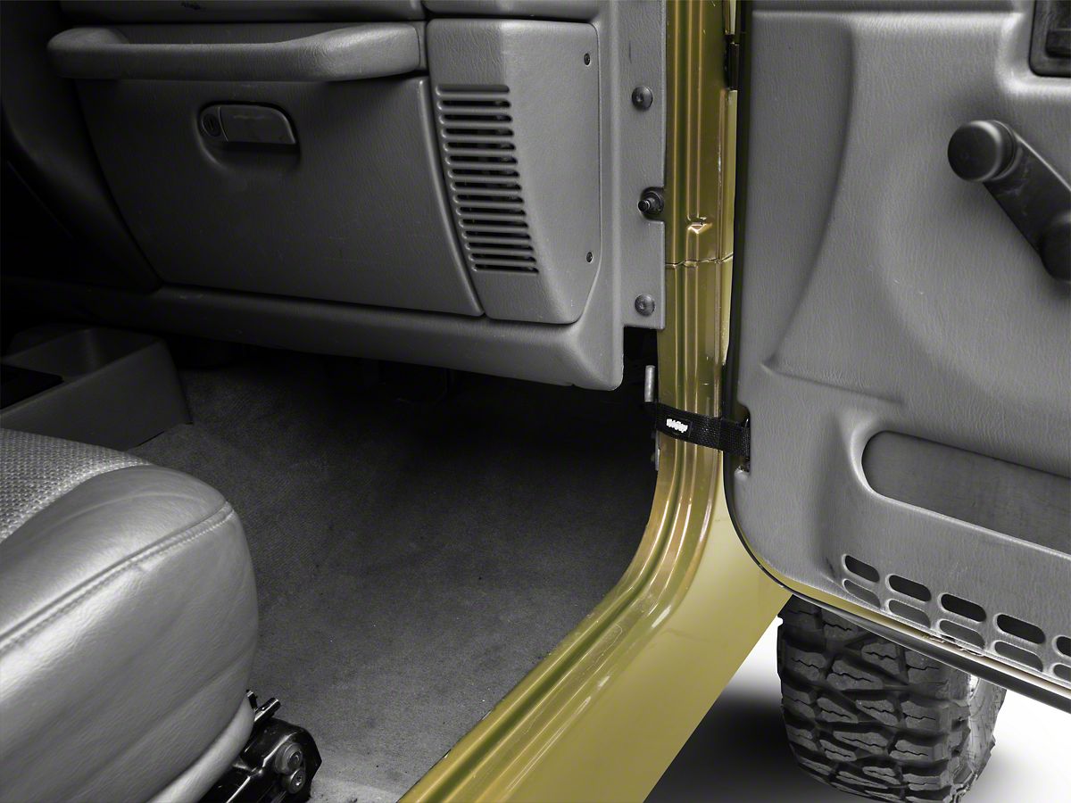 Steinjager Jeep Wrangler Factory Door Limiting Straps Black