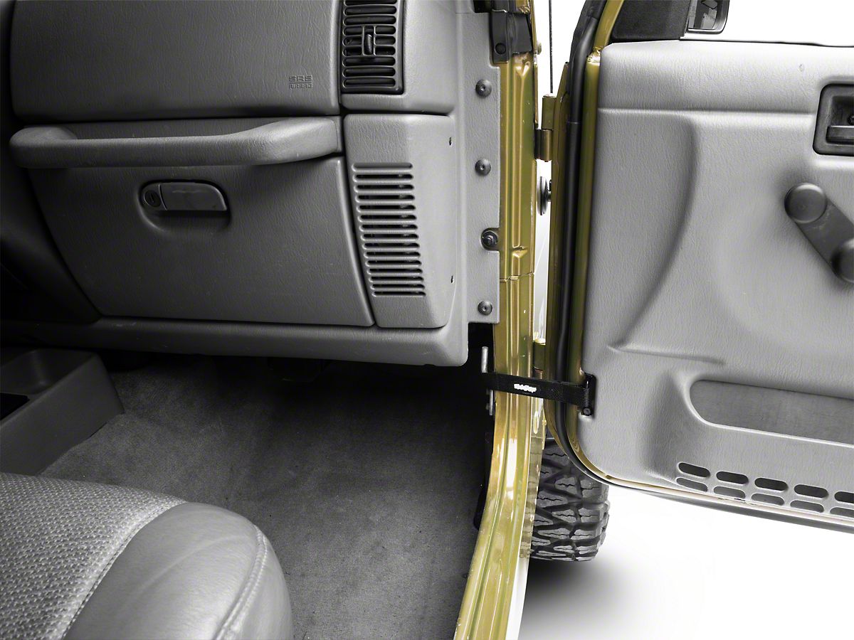 Steinjager Jeep Wrangler Factory Door Limiting Straps Black