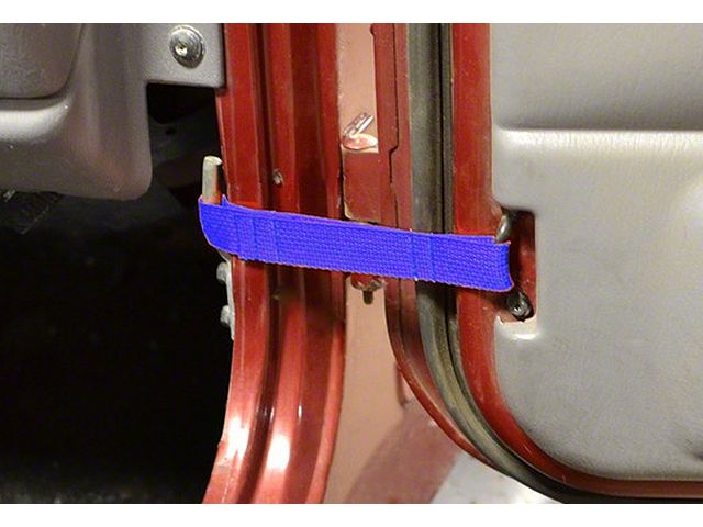 Steinjager Factory Door Limiting Straps; Blue (97-06 Jeep Wrangler TJ)