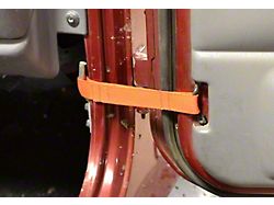 Steinjager Factory Door Limiting Straps; Orange (97-06 Jeep Wrangler TJ)