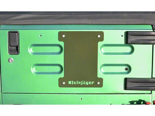 Steinjager Spare Tire Carrier Delete Plate; Locas Green (97-06 Jeep Wrangler TJ)