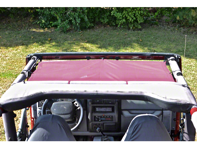 Steinjager Teddy Top Front Seat Solar Screen Cover; Mauve (97-06 Jeep Wrangler TJ)