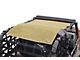 Steinjager Teddy Top Full Length Solar Screen Cover; Tan (97-06 Jeep Wrangler TJ, Excluding Unlimited)