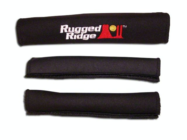 Rugged Ridge Neoprene Grab Handle Covers; Black (97-06 Jeep Wrangler TJ)