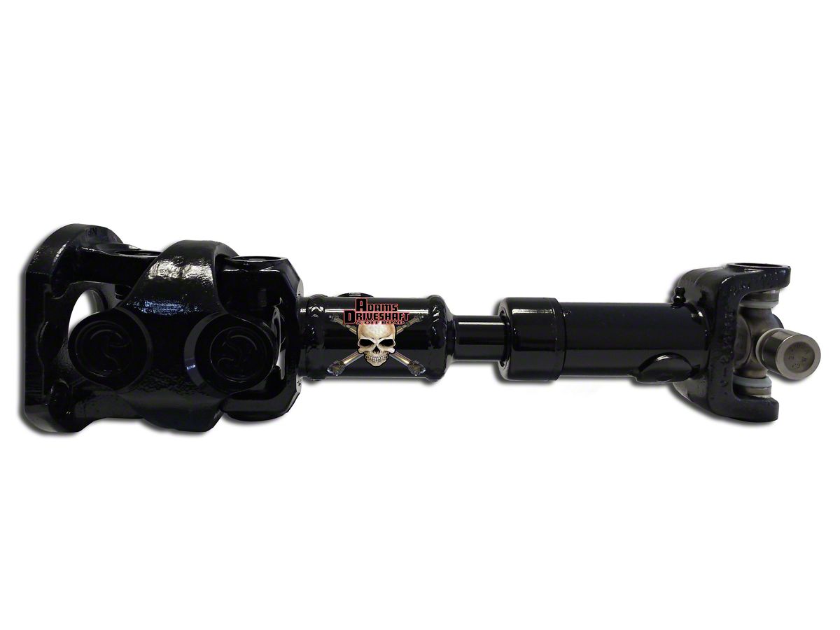 ADAMS DRIVESHAFT JEEP WRANGLER JKU FRONT AND REAR 4 DOOR 1350 CV DRIVESHAFT PACKAGE SOLID U-JOINTS EXTREME DUTY SERIES 