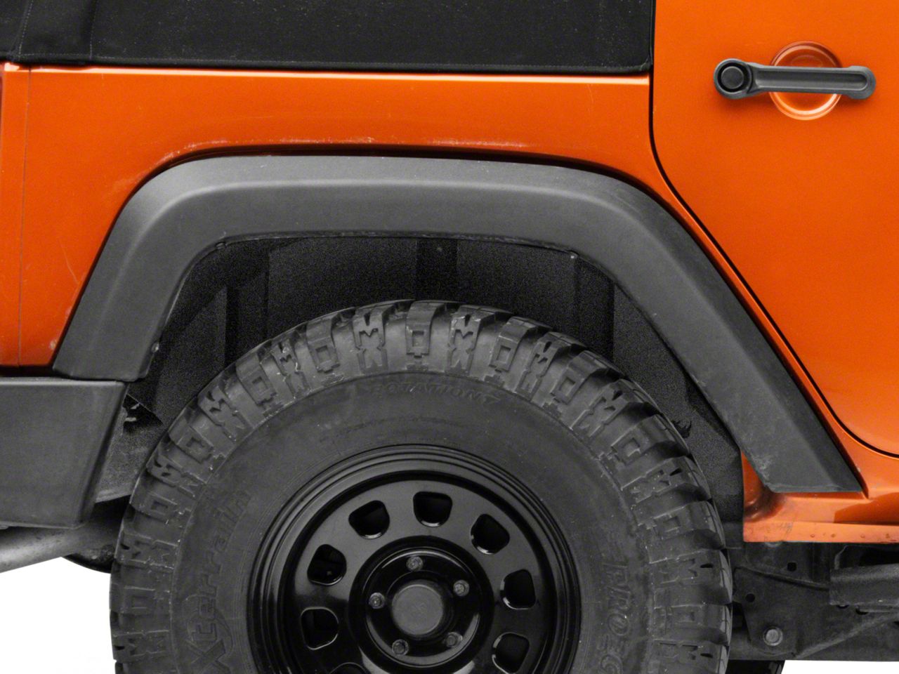 Jeep Wrangler Wheel Well Inner Fender Liners; Rear (07-18 Jeep Wrangler JK)