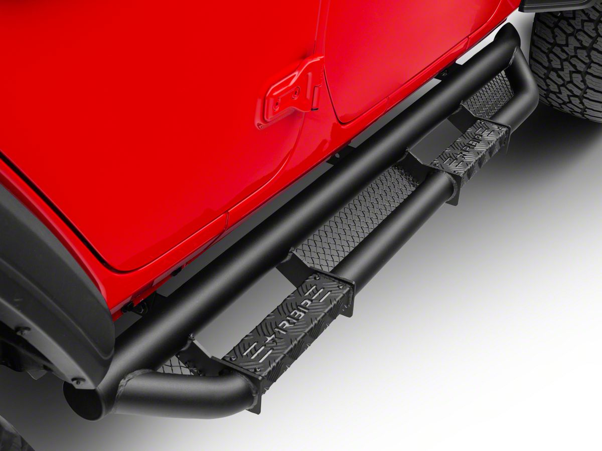 Rbp Jeep Wrangler Rx 3 Cab Length Side Step Bars Black Rbp 1510b