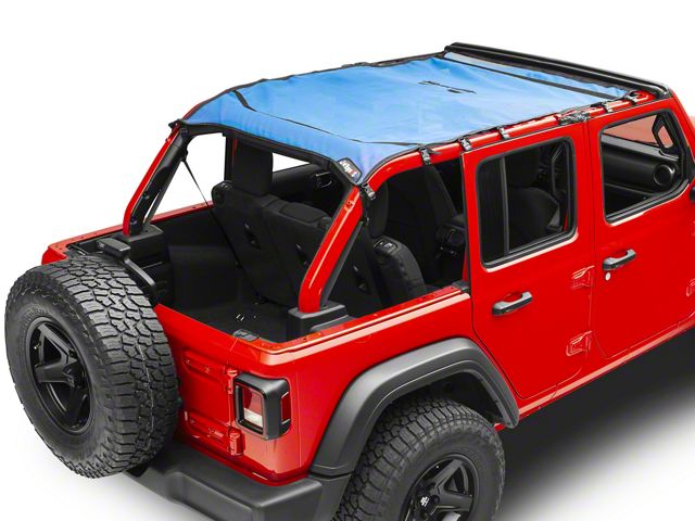 JTopsUSA Mesh Shade Top; Blue (18-22 Jeep Wrangler JL 4-Door)