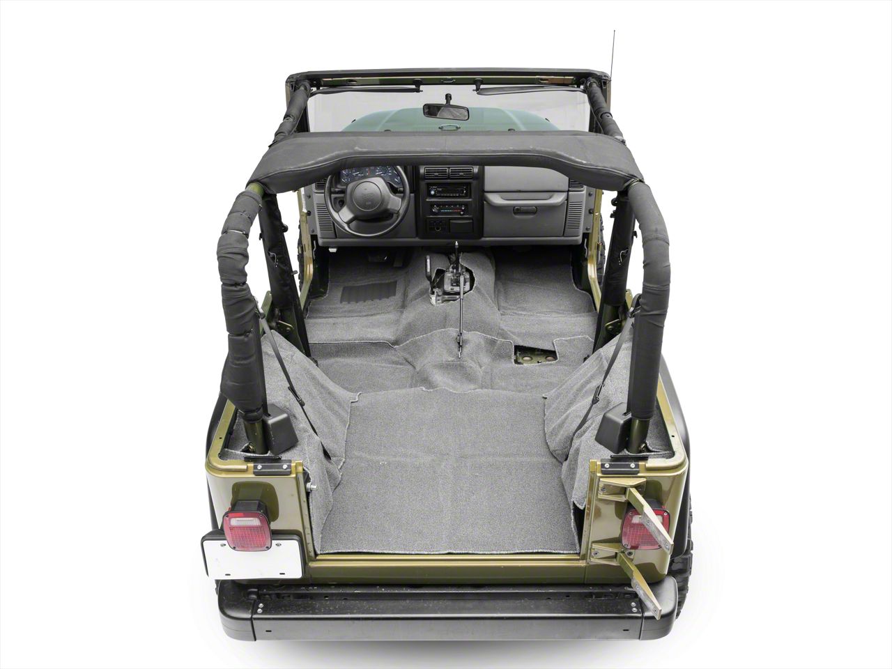 Rugged Ridge Jeep Wrangler Deluxe Complete Carpet Kit - Gray   (97-06 Jeep Wrangler TJ)