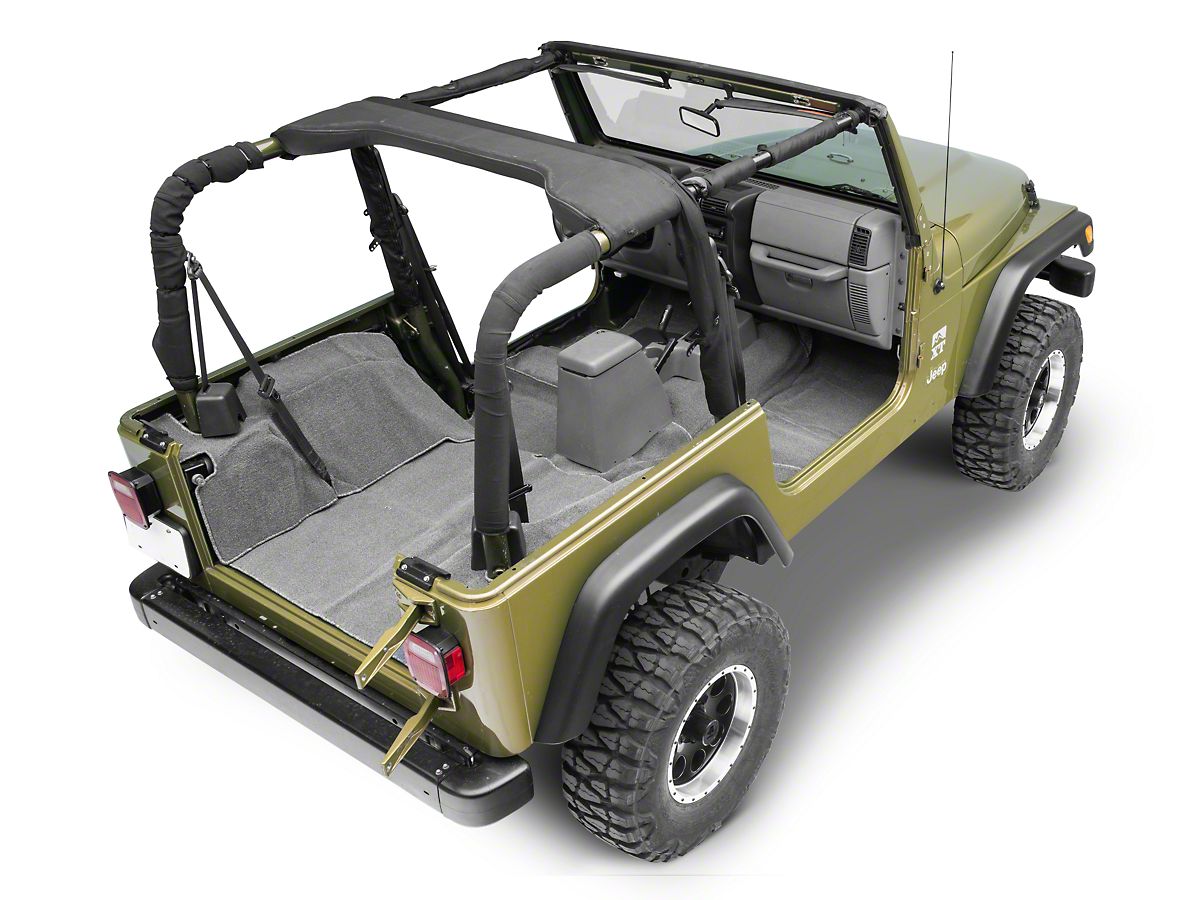 Rugged Ridge Deluxe Complete Carpet Kit Gray 97 06 Jeep Wrangler Tj