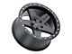 Black Rhino Crawler Beadlock Matte Black Wheel; 17x8.5 (87-95 Jeep Wrangler YJ)