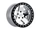 Black Rhino Crawler Beadlock Silver Mirror Machined Wheel; 17x8.5 (87-95 Jeep Wrangler YJ)