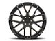 Black Rhino Kunene Matte Black Dart Tint Milled Wheel; 22x9.5 (97-06 Jeep Wrangler TJ)