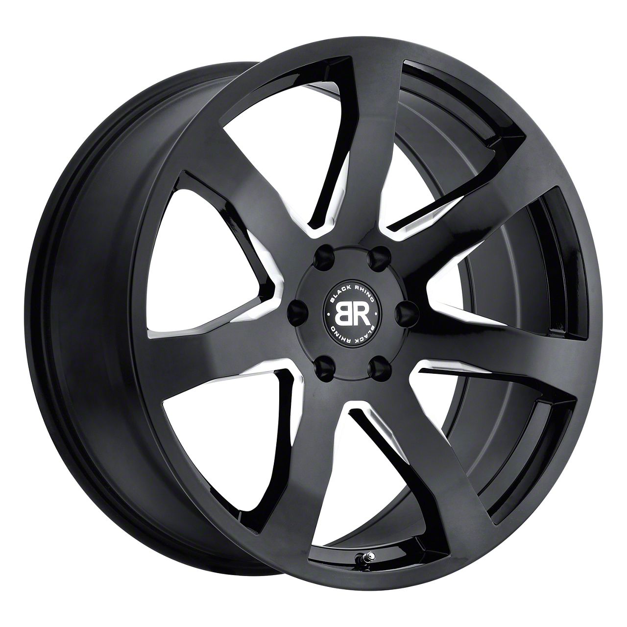 Black Rhino Mozambique Gloss Black Milled Wheel; 18x8.5 (84-01 Jeep Cherokee XJ)