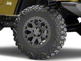 Black Rhino Warlord Matte Gunmetal Wheel; 17x8 (97-06 Jeep Wrangler TJ)